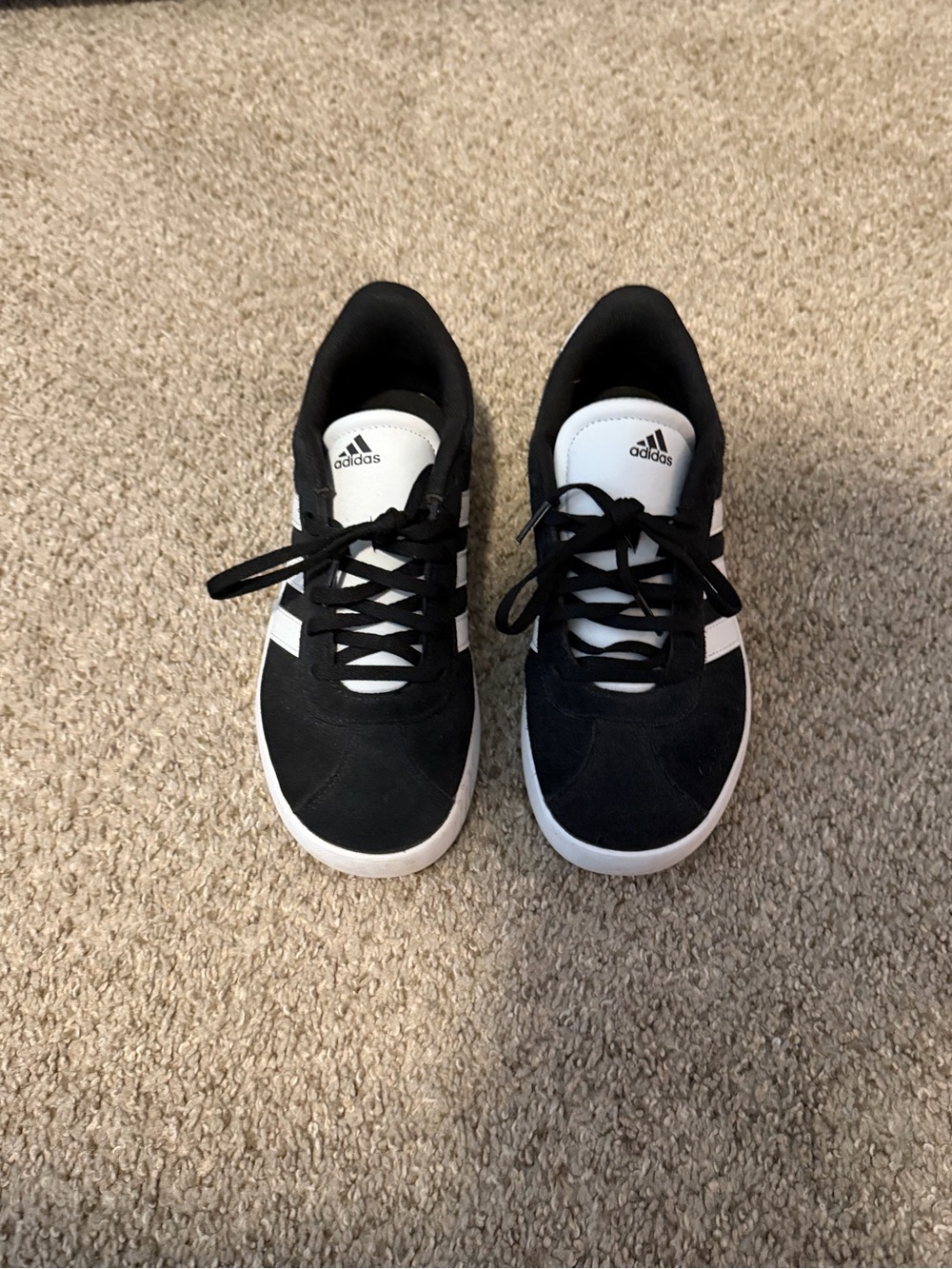 adidas Black and White Low-Top Sneakers